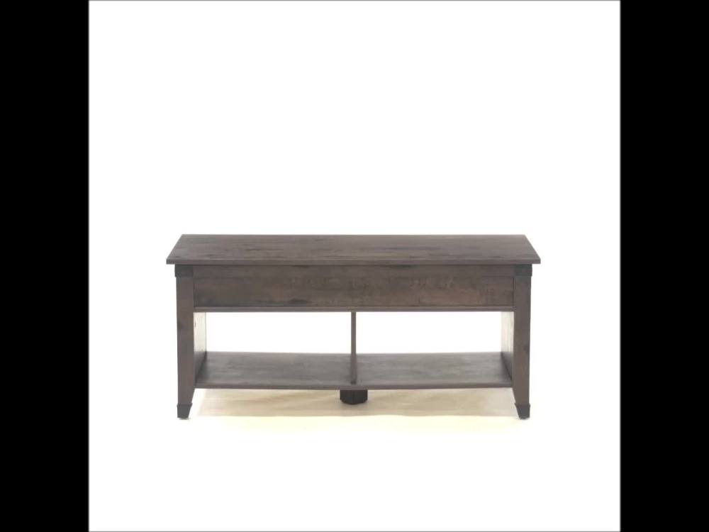 Sauder Carson LiftTop Coffee Table, Coffee Oak Finish