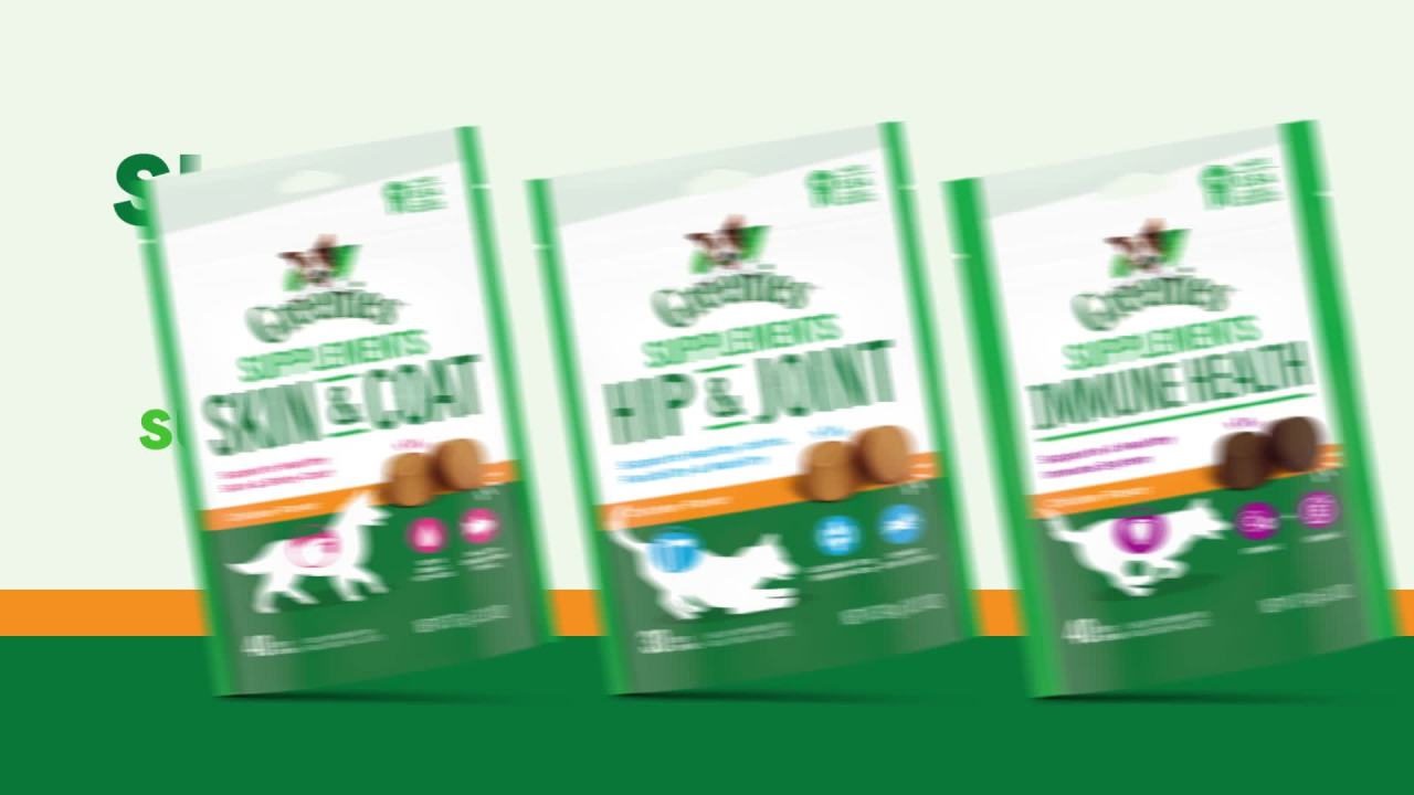 thumbnail video image 2 of Feline Greenies Adult Natural Dental Cat Treats, Tempting Tuna Flavor, 4.6 Oz Pouch, 2 of 12