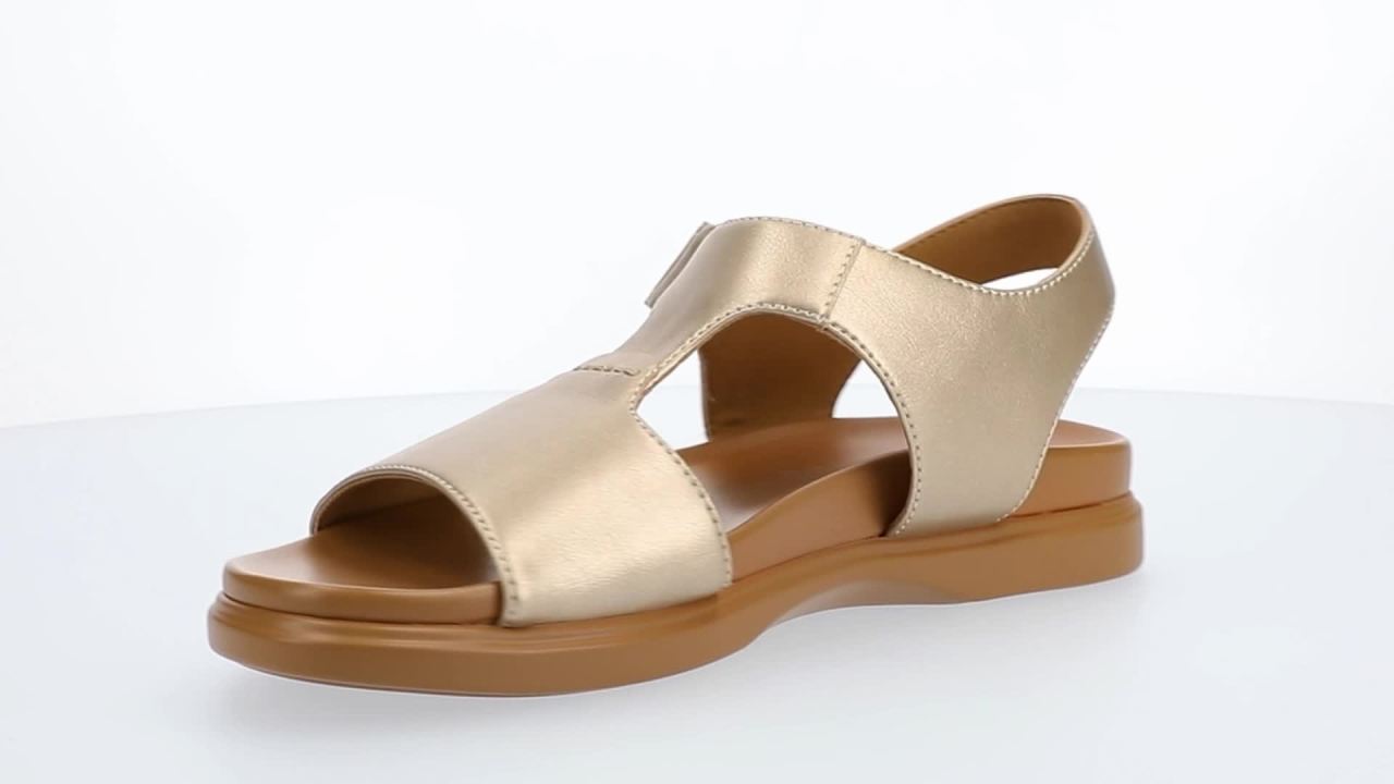 thumbnail video image 2 of Journee Womens Mira T-Strap Sandals, 2 of 10