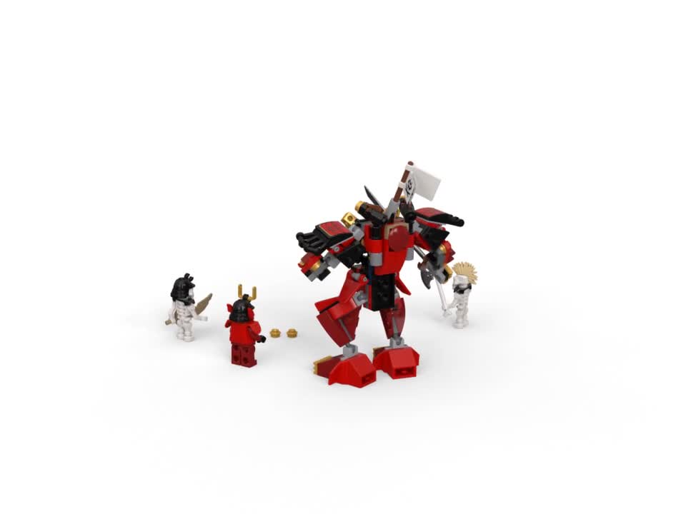 thumbnail video image 2 of LEGO Ninjago Legacy Samurai Mech 70665 Building Kit with Minifigures, 2 of 8