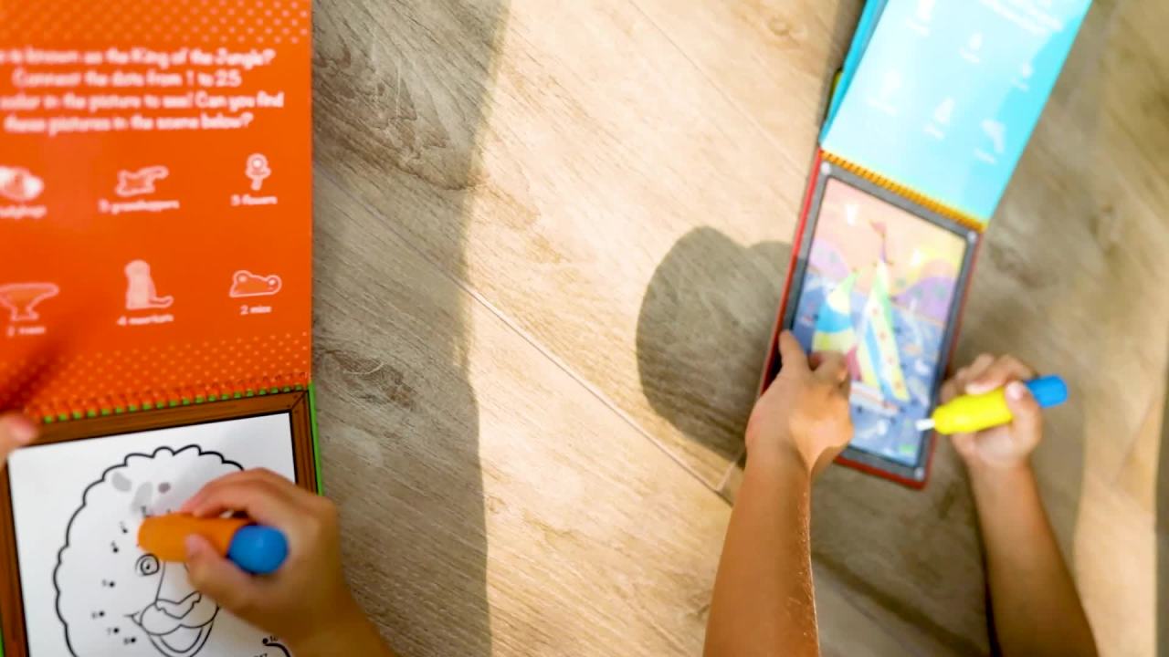thumbnail video image 2 of Melissa & Doug On the Go Water Wow! Reusable Water-Reveal Connect the Dots Activity Pad – Safari, 2 of 8