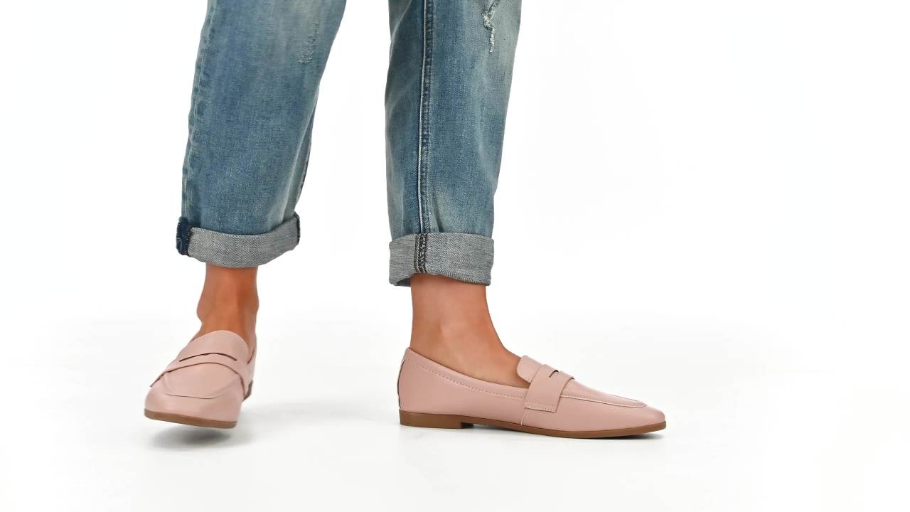 thumbnail video image 2 of Journee Womens Myeesha Loafer Slip On Square Toe Dress Flats, 2 of 10