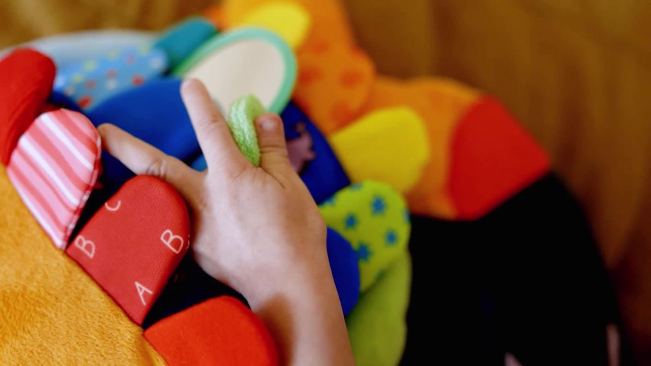 thumbnail video image 3 of Melissa & Doug Flip Fish Soft Baby Toy Sensory Tummy Time Toys, Soft Fabric Toy For Babies, Infants, 3 of 11