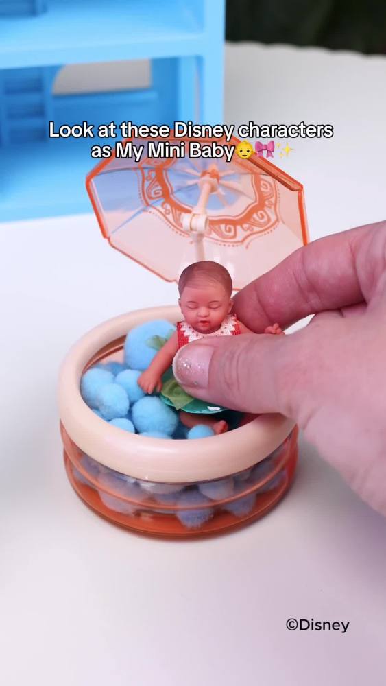 thumbnail video image 2 of My Mini Baby Disney Mystery Capsule - Baby Doll Toy with Accessories Collectible by ZURU, 2 of 12