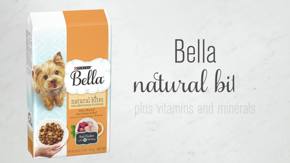 Purina Bella Natural Bites Chicken Beef Sweet Potato Spinach Dry Dog