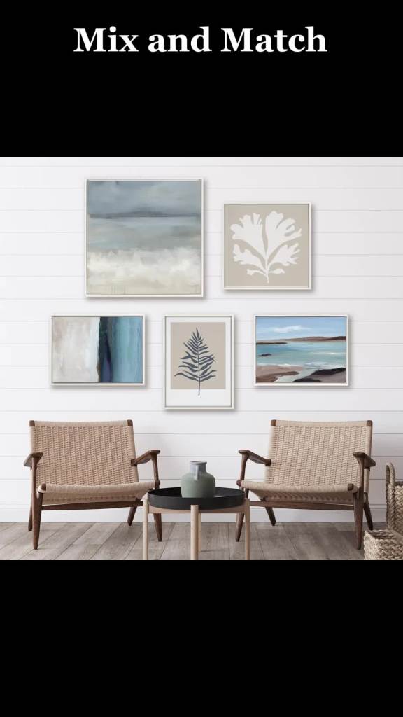 thumbnail video image 2 of Kate and Laurel Sylvie Beaded Abstract Botanical Floral Linen Painting 1 and 2 Vintage Framed Canvas Wall Art Set by The Creative Bunch Studio, 2 Piece Set 23x33 Gold, Simple Floral Art for Wall, 2 of 7