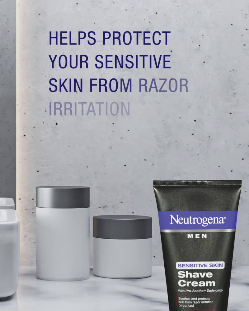 Neutrogena Men's Shaving Cream for Sensitive Skin, 5.1 fl. oz
