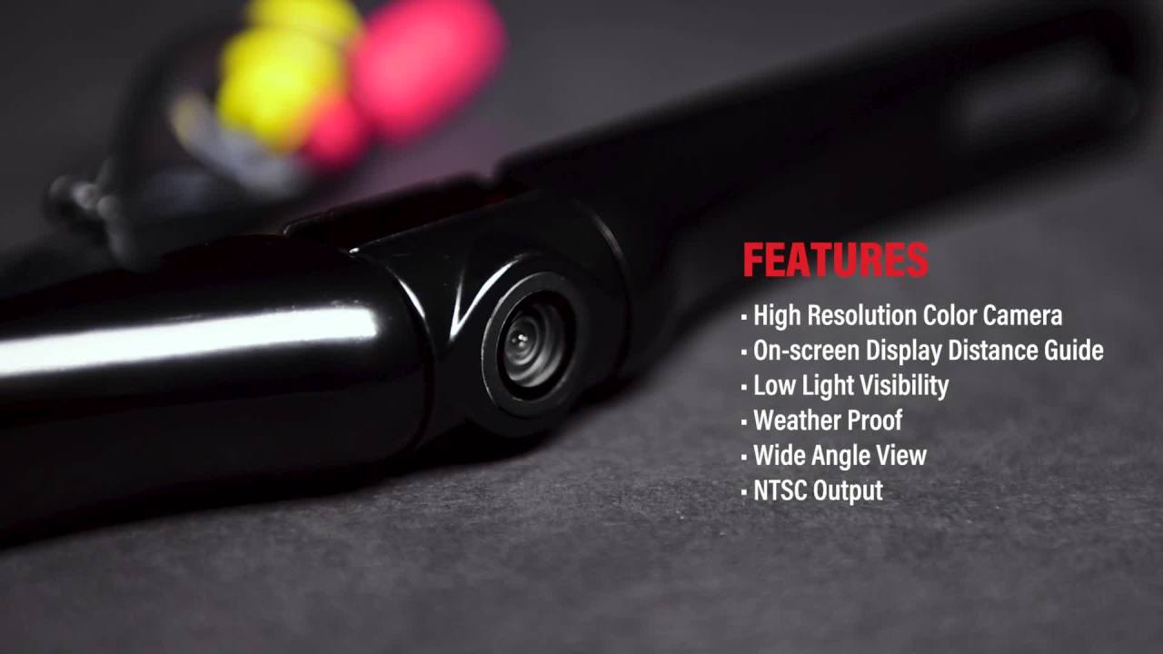 thumbnail video image 2 of BOSS LPCB36 - Rear view camera - black, 2 of 7