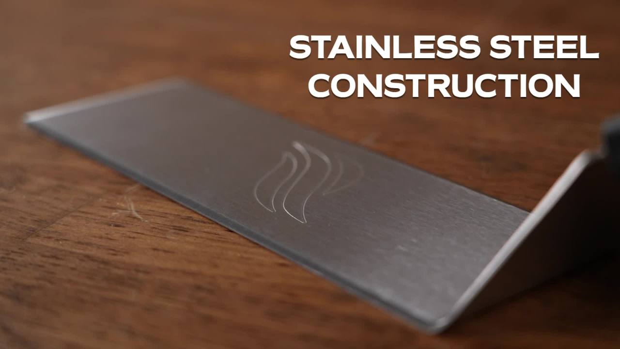 thumbnail video image 2 of Blackstone 16” Stainless Steel Griddle Spatula with Long, Narrow Blade, 1-Piece, 2 of 10