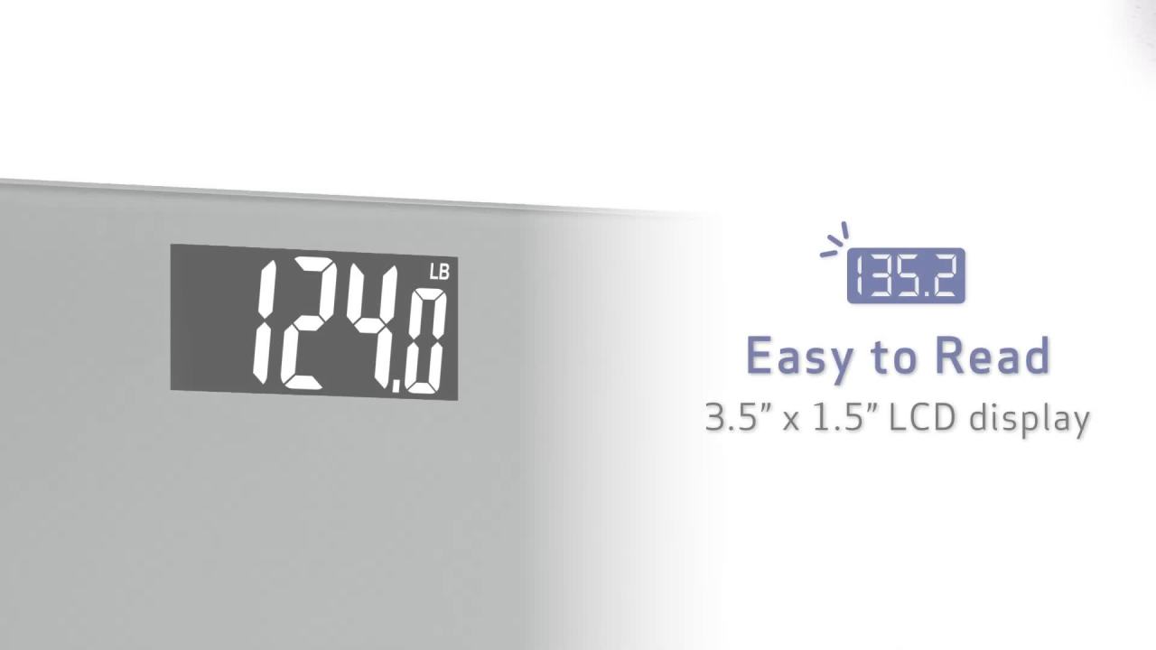 thumbnail video image 3 of Health o meter Extra Wide Platform Digital Bathroom Scale with Advanced Technology, 500 lb Capacity, Grey, 3 of 10