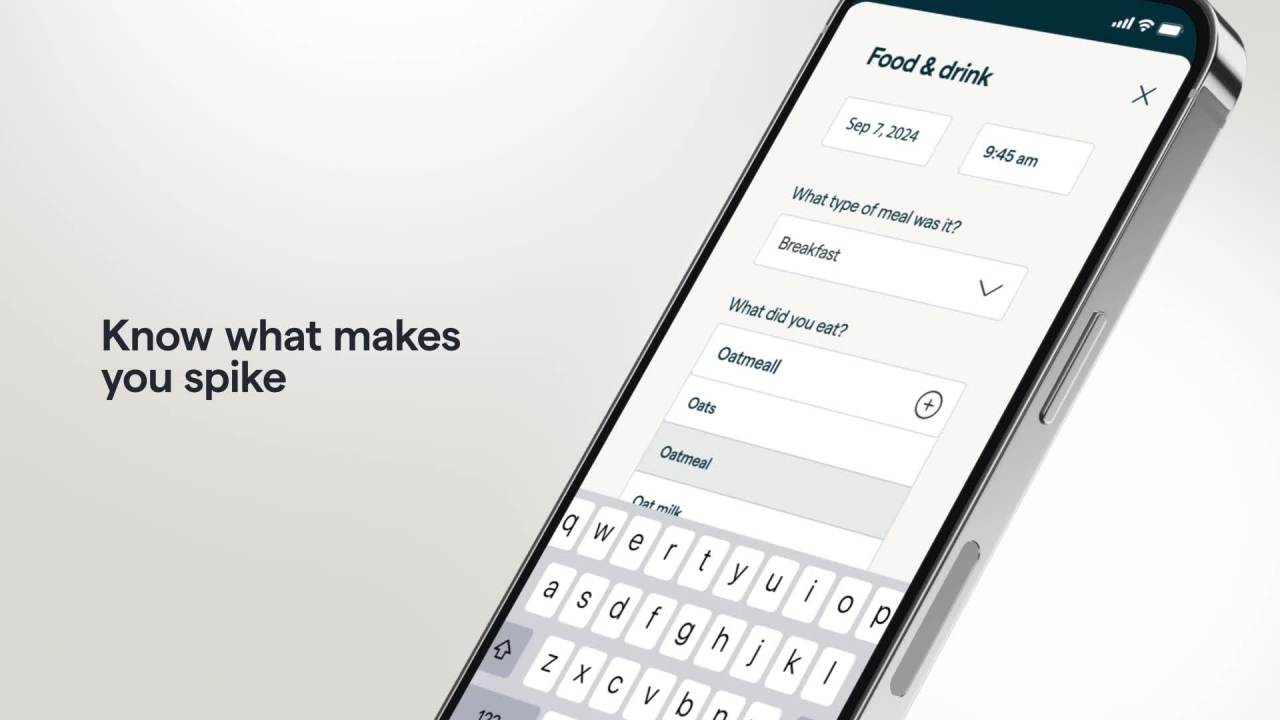 thumbnail video image 2 of Lingo Continuous Glucose Monitor (CGM) & App. Made by Abbott. Know the Impact of What You Eat. 1 Lingo Biosensor Lasts Up To 14 Days* Works with IOS and Android. US Only., 2 of 14