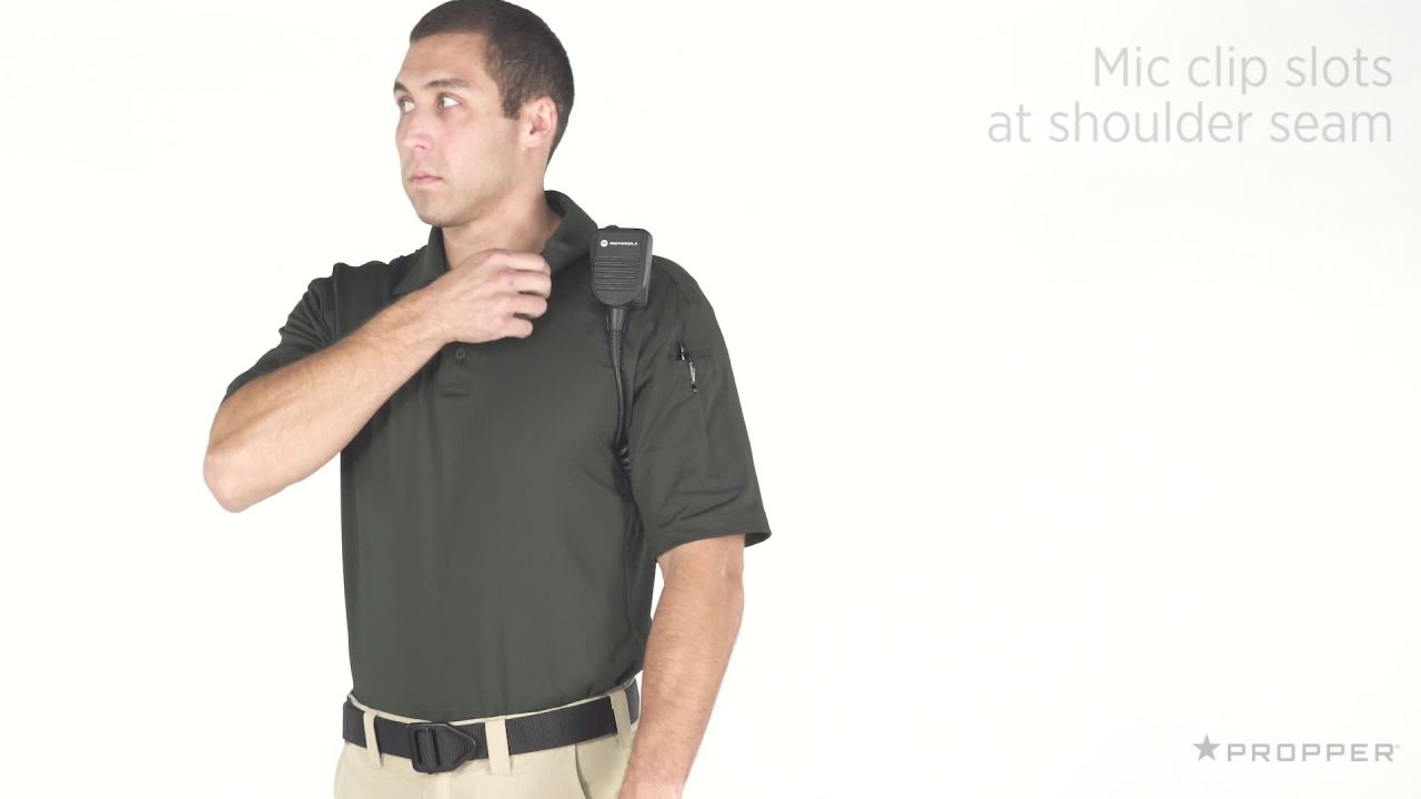 thumbnail video image 2 of Propper Men's Edgetec Short Sleeve Polo, 2 of 10