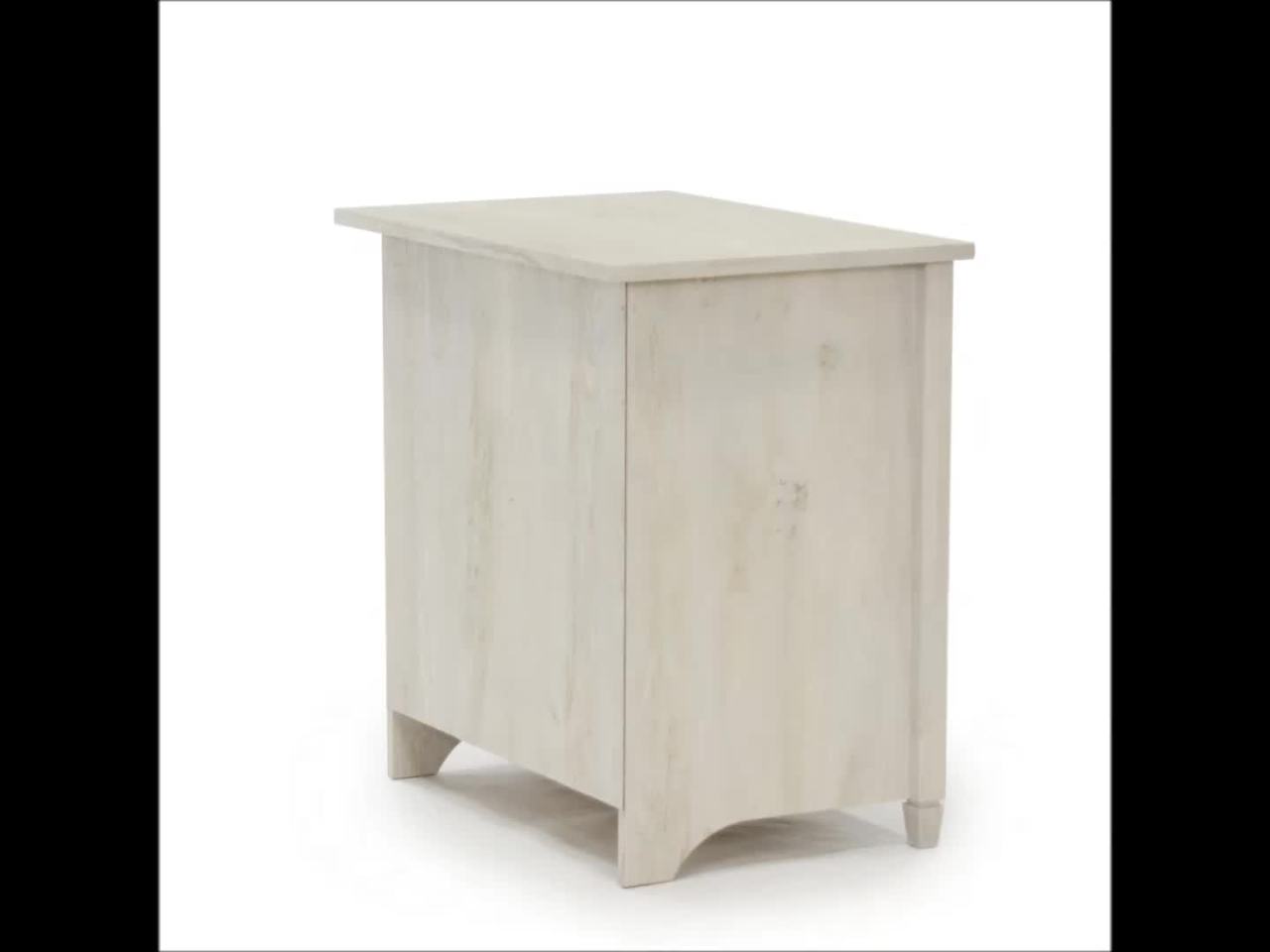 thumbnail video image 2 of Sauder Edge Water 2-Door Chest, Chalked Chestnut Finish, 2 of 13