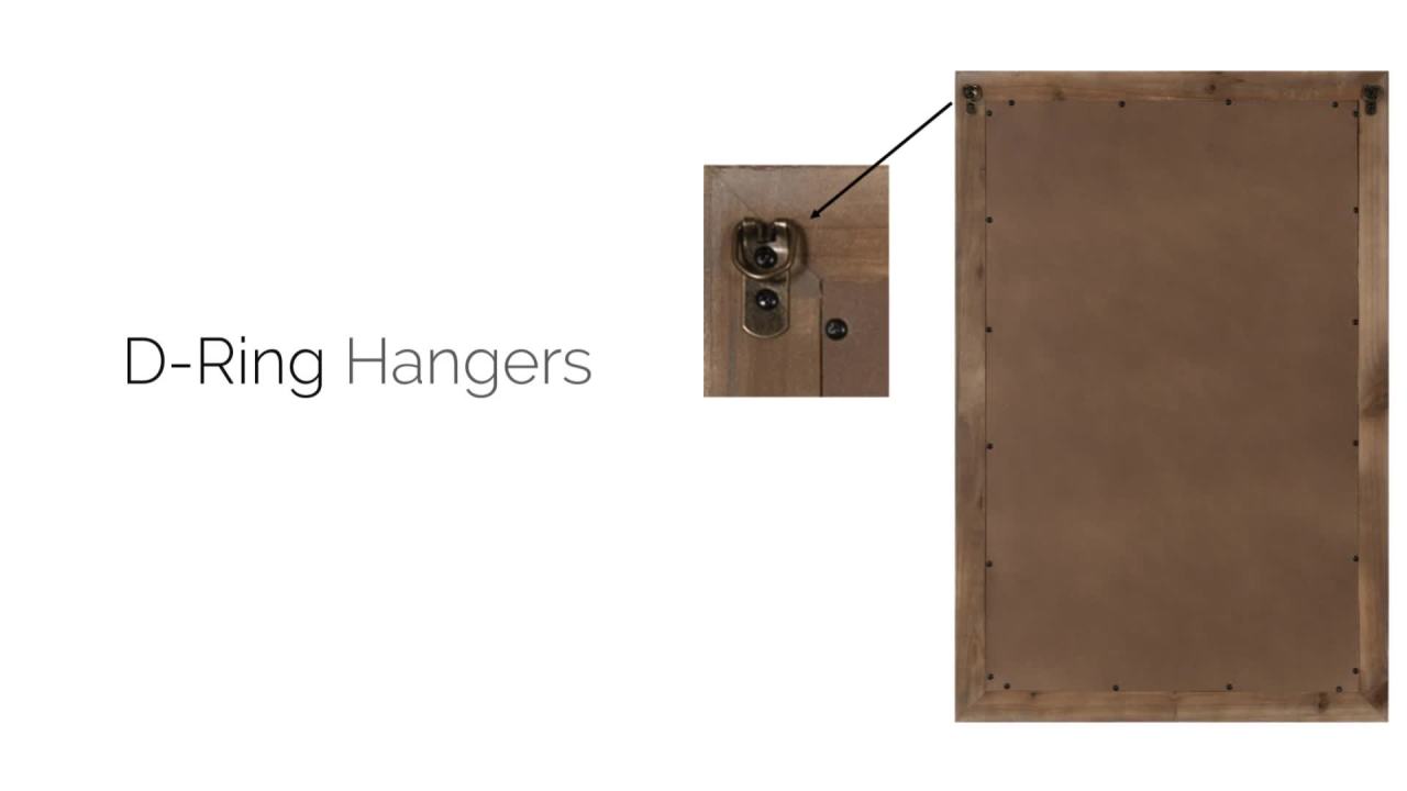 thumbnail video image 2 of Kate and Laurel Shivani Boho Wall Mirror, 24 x 36, White, Farmhouse Wall Decor with Ornate Detailing, 2 of 8