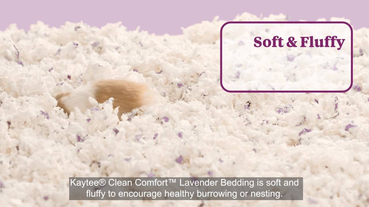thumbnail video image 2 of Kaytee Forti-Diet Clean Comfort Small Animal Bedding, Lavender 24.6L, 2 of 8