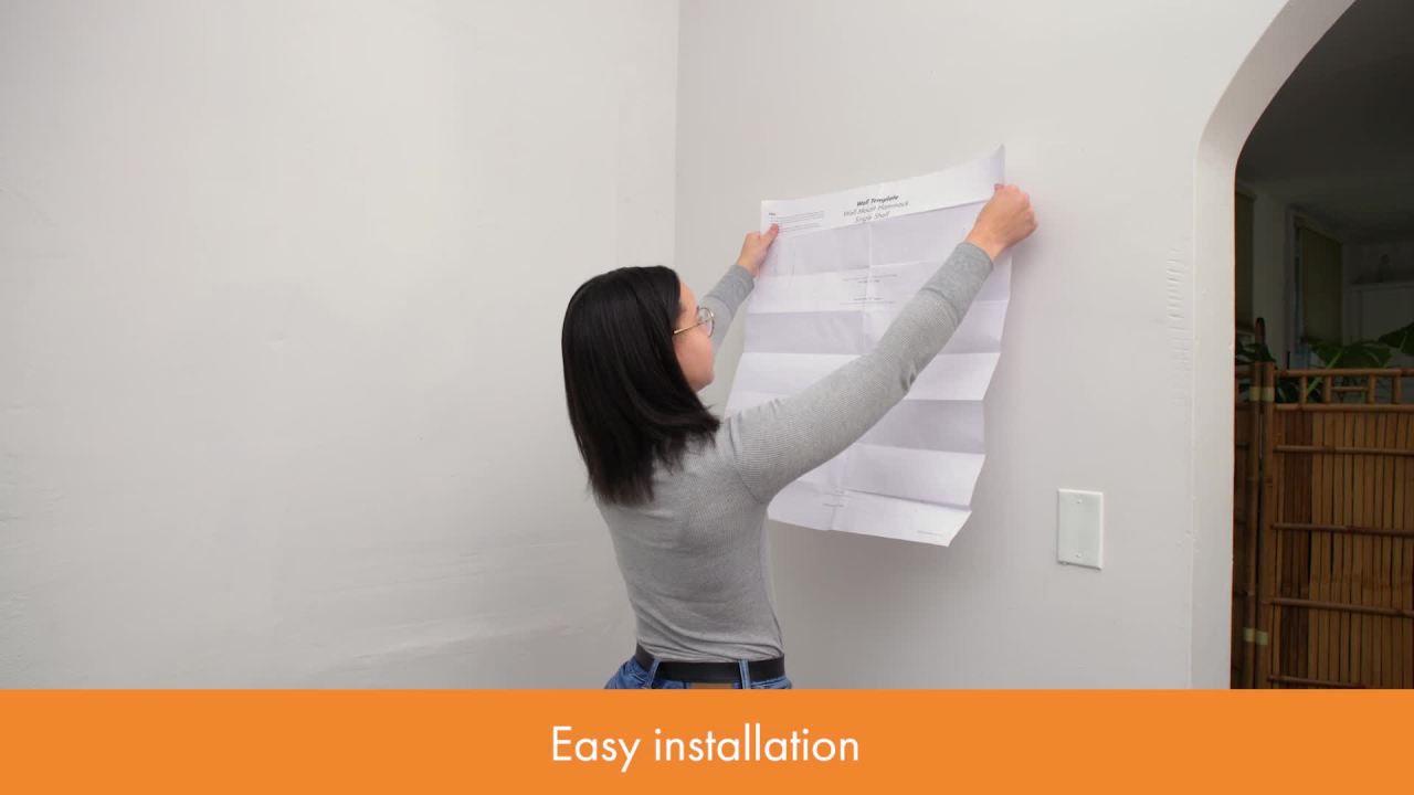 thumbnail video image 2 of K&H Pet Products Wall Mount Cat Shelf & Cat Hammock, Double Shelf Gray/Natural, 23" x 12", 2 of 9