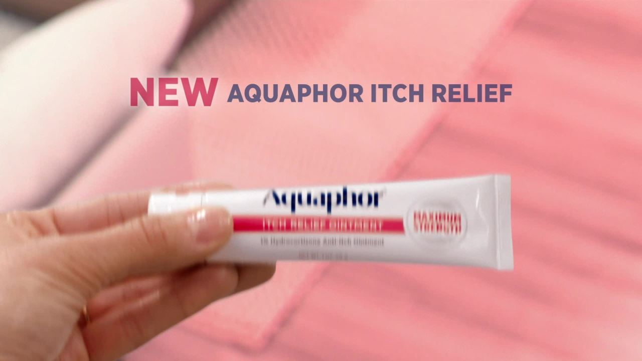 Aquaphor Itch Relief, Anti-Itch Cream, Rash Healing, Eczema & Psoriasis ...