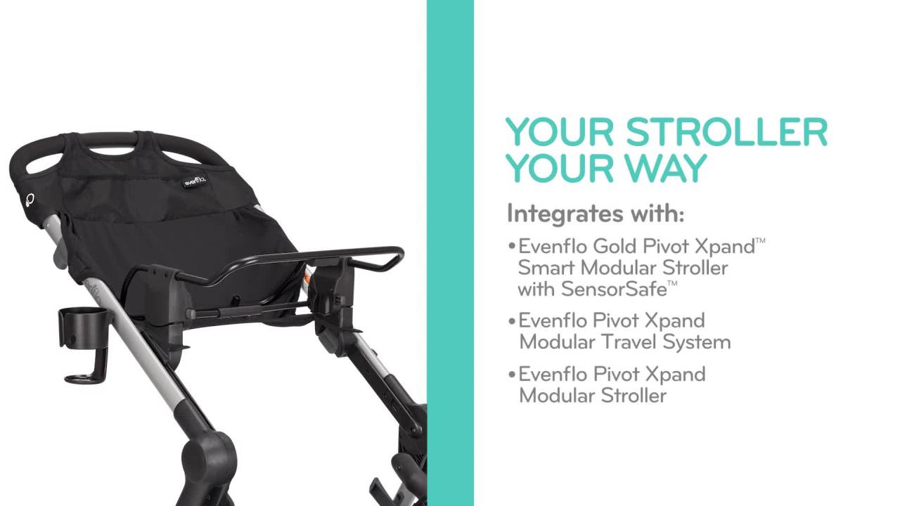 thumbnail video image 2 of Evenflo Pivot Xpand Adapter for Perego, Graco, Chicco, and Peg Infant Car Seats, 2 of 6