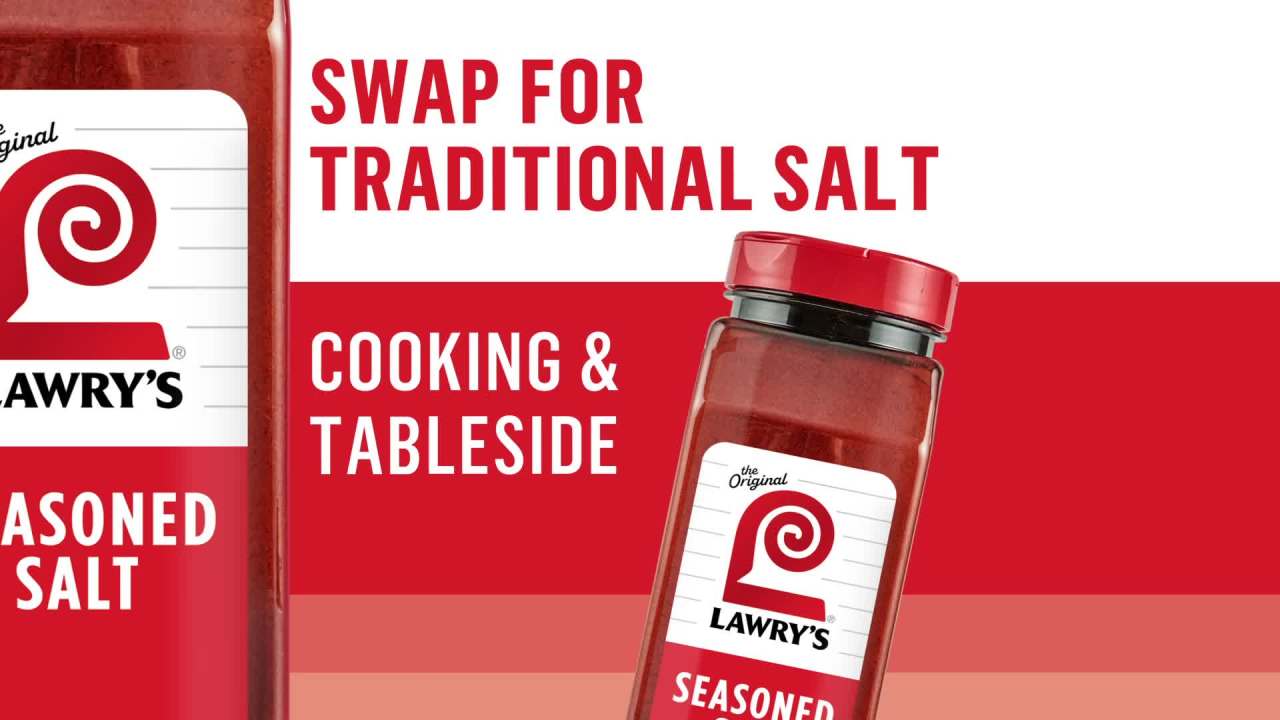 thumbnail video image 2 of Lawry's Seasoned Salt, 40.0 oz Bottle, 2 of 29