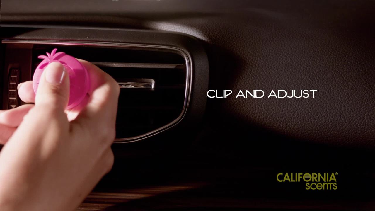thumbnail video image 2 of California Scents Coronado Cherry Mini Diffuser Air Freshener Multi-Pack (2-Pack), 2 of 11