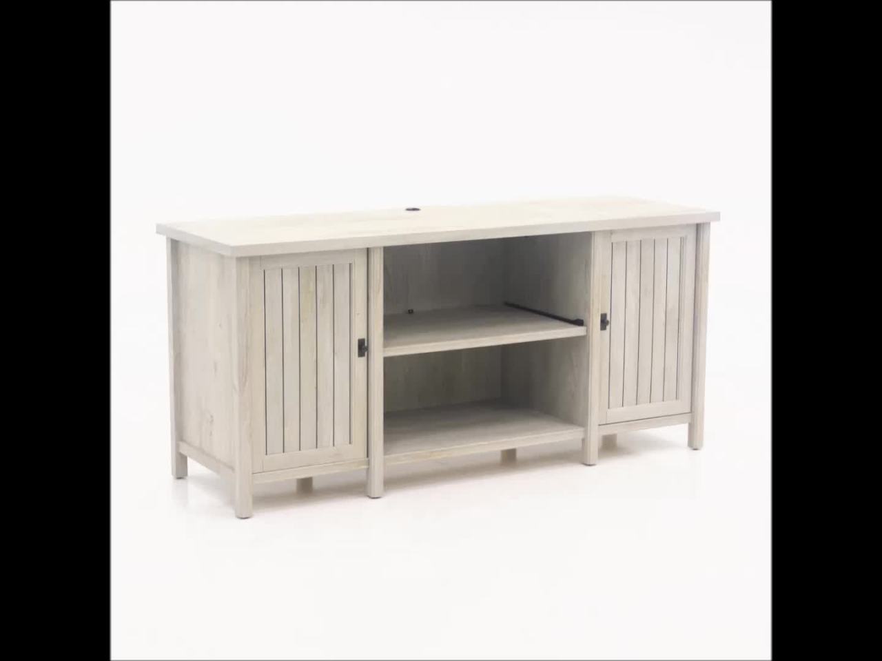 thumbnail video image 2 of Sauder Costa Credenza, Chalked Chestnut Finish, 2 of 12