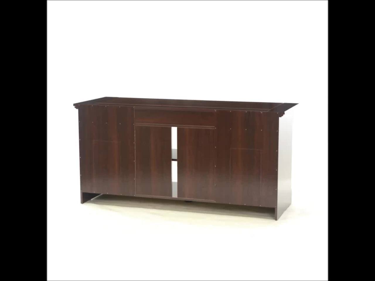 thumbnail video image 2 of Sauder Palladia Credenza, Select Cherry Finish, 2 of 10