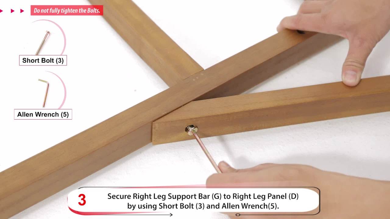 thumbnail video image 2 of GDF Studio Nadia Patio  Acacia Wood Mid-Back Rocking Chair, Cream, 2 of 7