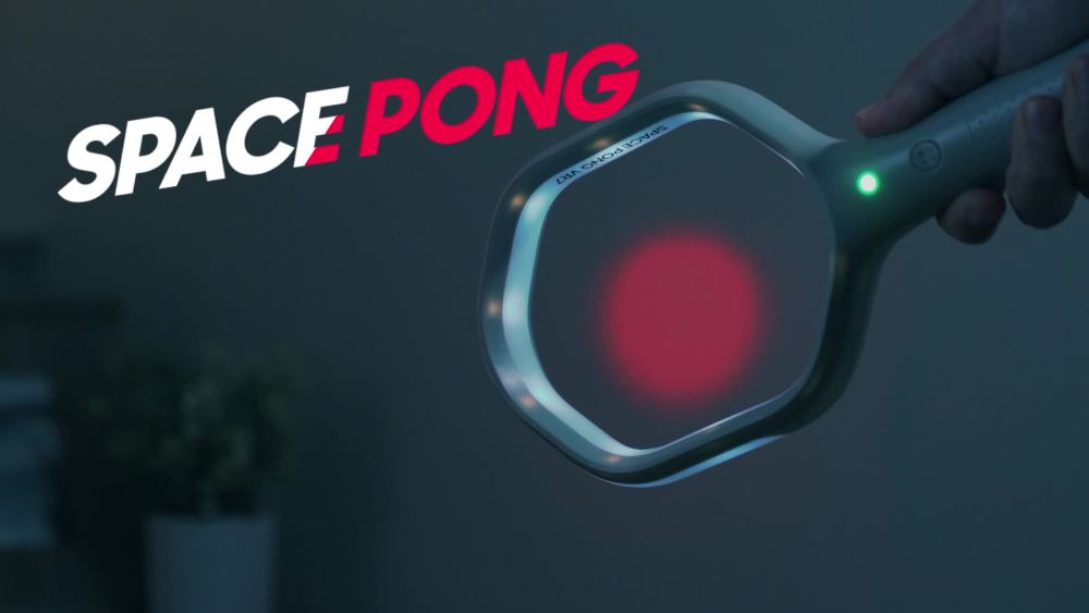 Sharper Image Virtual Space Ping Pong Game Set with Infrared Technology