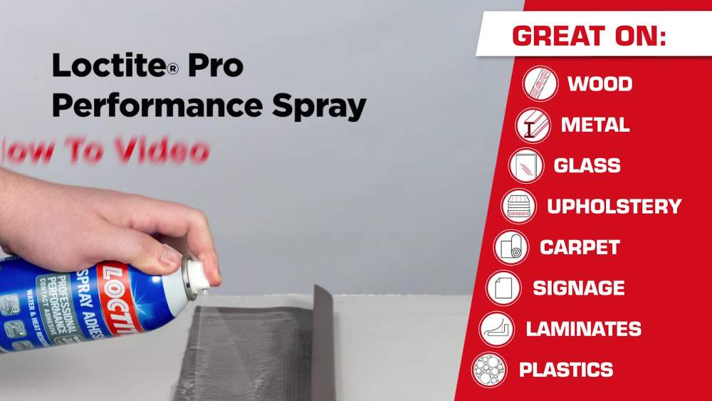 Loctite Professional Performance Spray Adhesive, Pack of 1, Clear 13.5