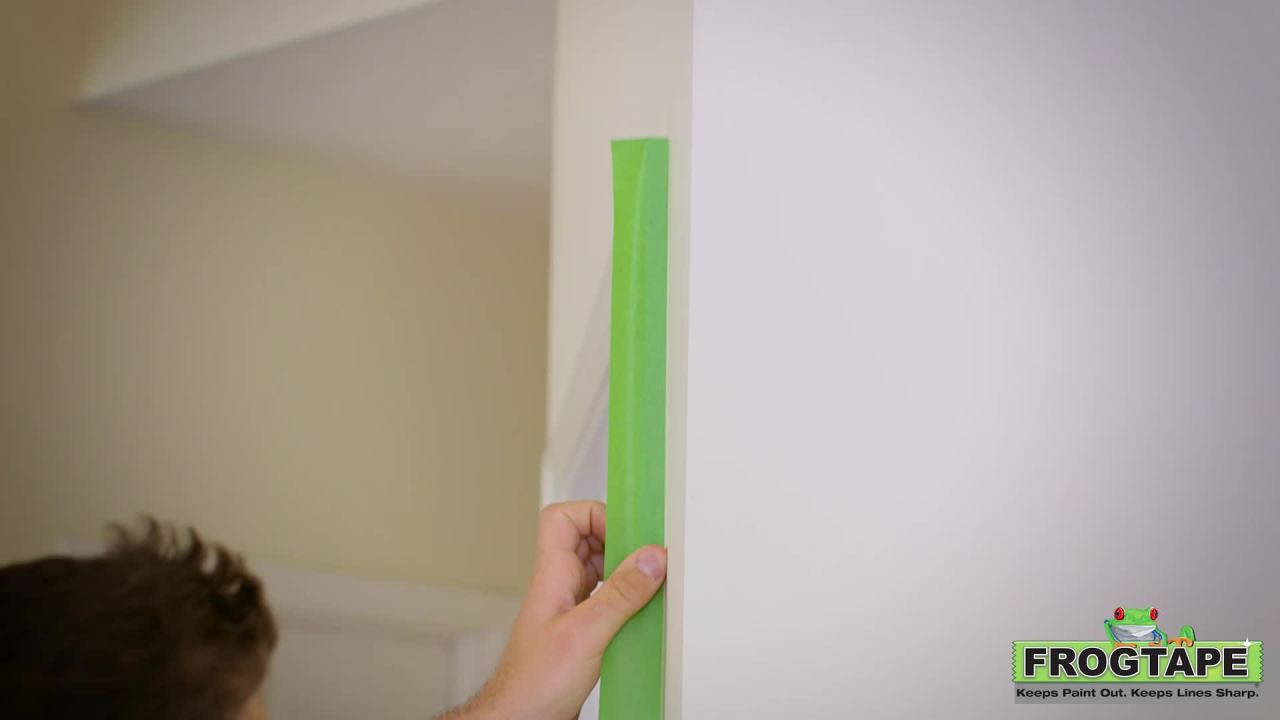 thumbnail video image 2 of FrogTape 1.41 in. x 45 yd. Green Multi-Surface Painter's Tape, 2 of 10