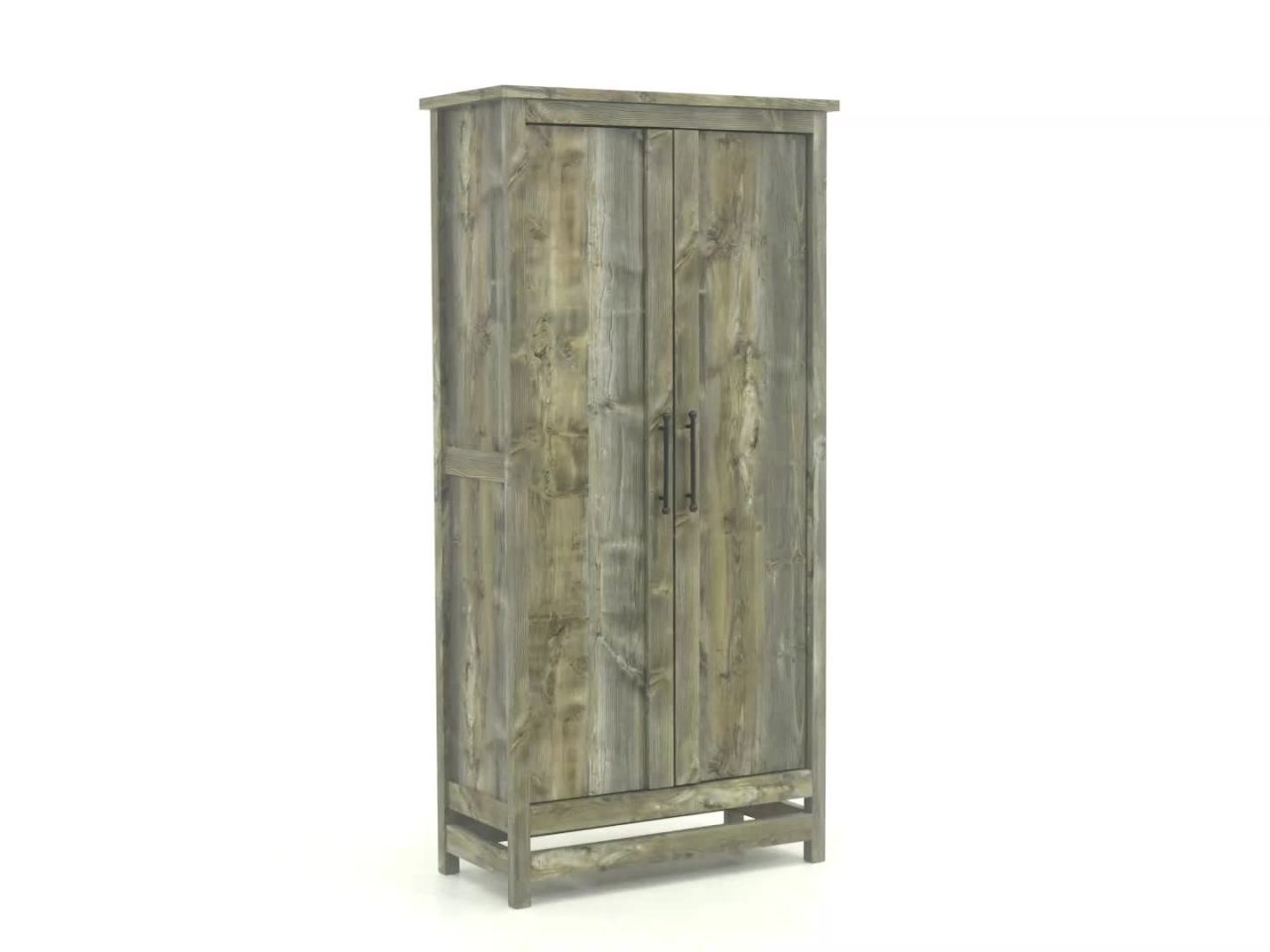 thumbnail video image 2 of Sauder Granite Trace Storage Cabinet, Rustic Cedar Finish, 2 of 11