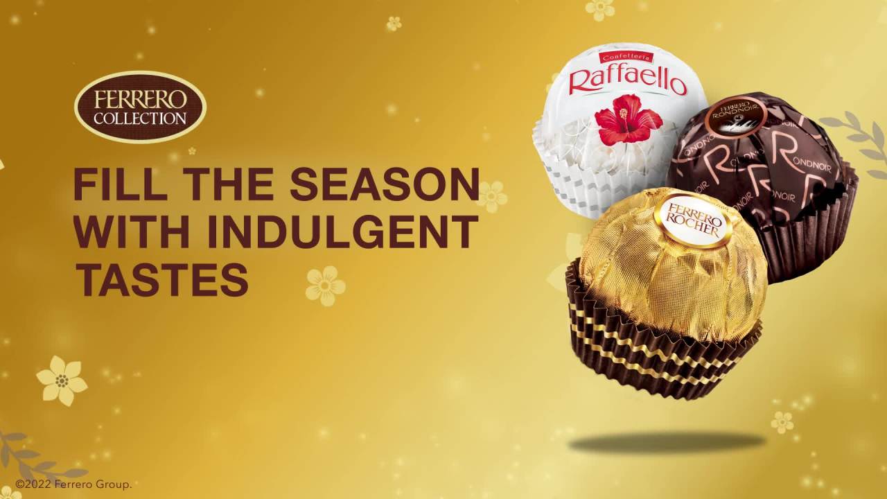 thumbnail video image 2 of Ferrero Rocher Premium Gourmet Chocolate, Individually Wrapped Candy for Easter in Bunny-Shaped Box, 5.7 oz, 13 Count, 2 of 13