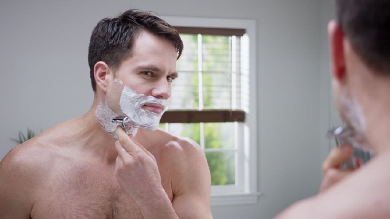 thumbnail video image 2 of NIVEA MEN Sensitive Shave Foam, 7 oz, 2 of 13