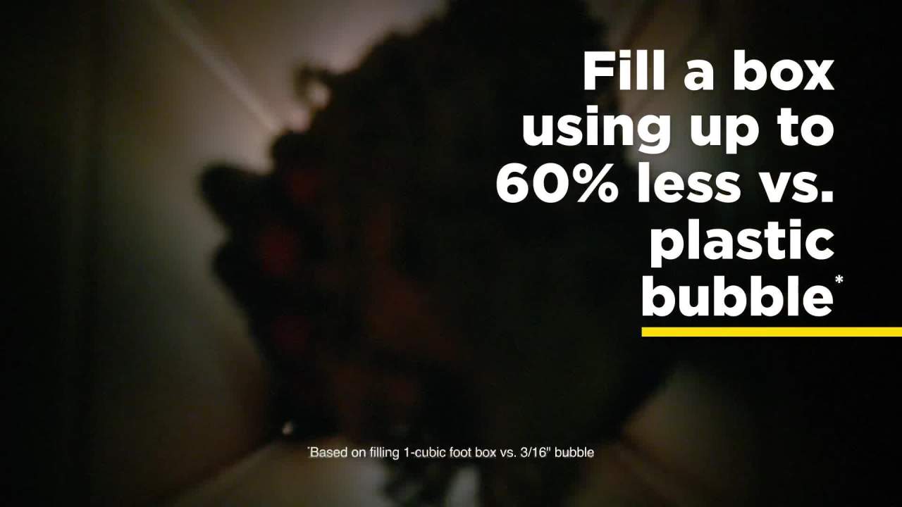 thumbnail video image 2 of Scotch Cushion Lock Protective Wrap, 30 ft. Roll, Equivalent to 75 ft. Bubble Wrap, Brown, 1 Wrap, 2 of 12