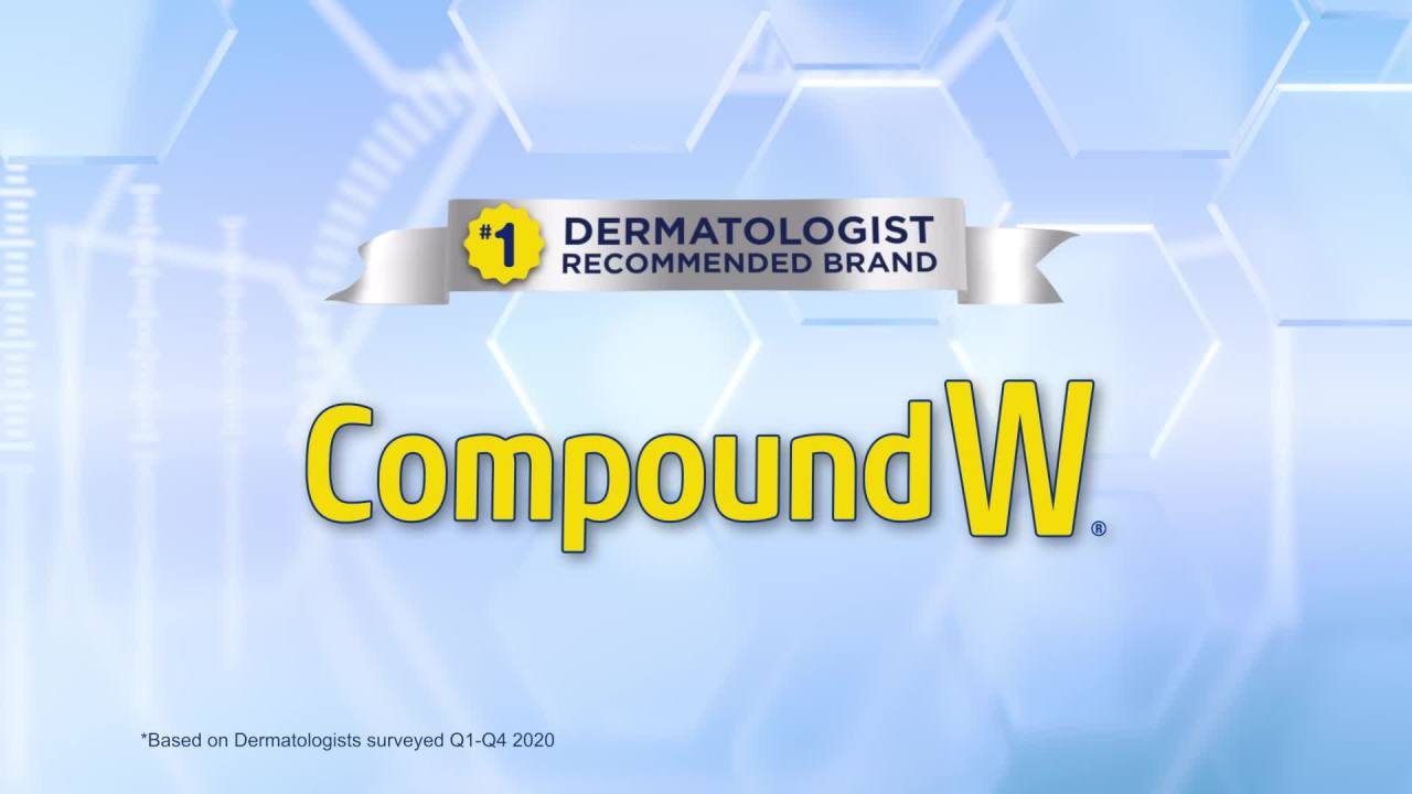 thumbnail video image 2 of Compound W Freeze off Wart Remover, 8 Freeze Applications and 12 CushionDiscs, 2 of 10