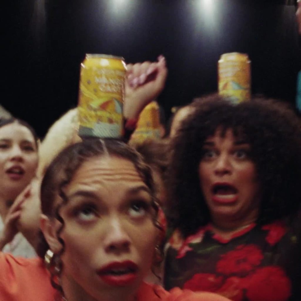 thumbnail video image 2 of Golden Road Brewing Mango Cart Beer 12 Pack, 12 fl oz Aluminum Cans, Craft Beer, 4% ABV, 2 of 6