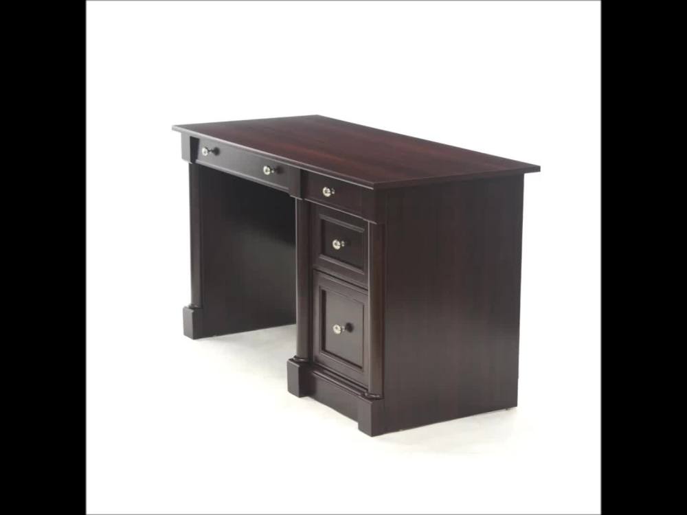 Sauder Palladia Computer Desk with Storage, Select Cherry Finish