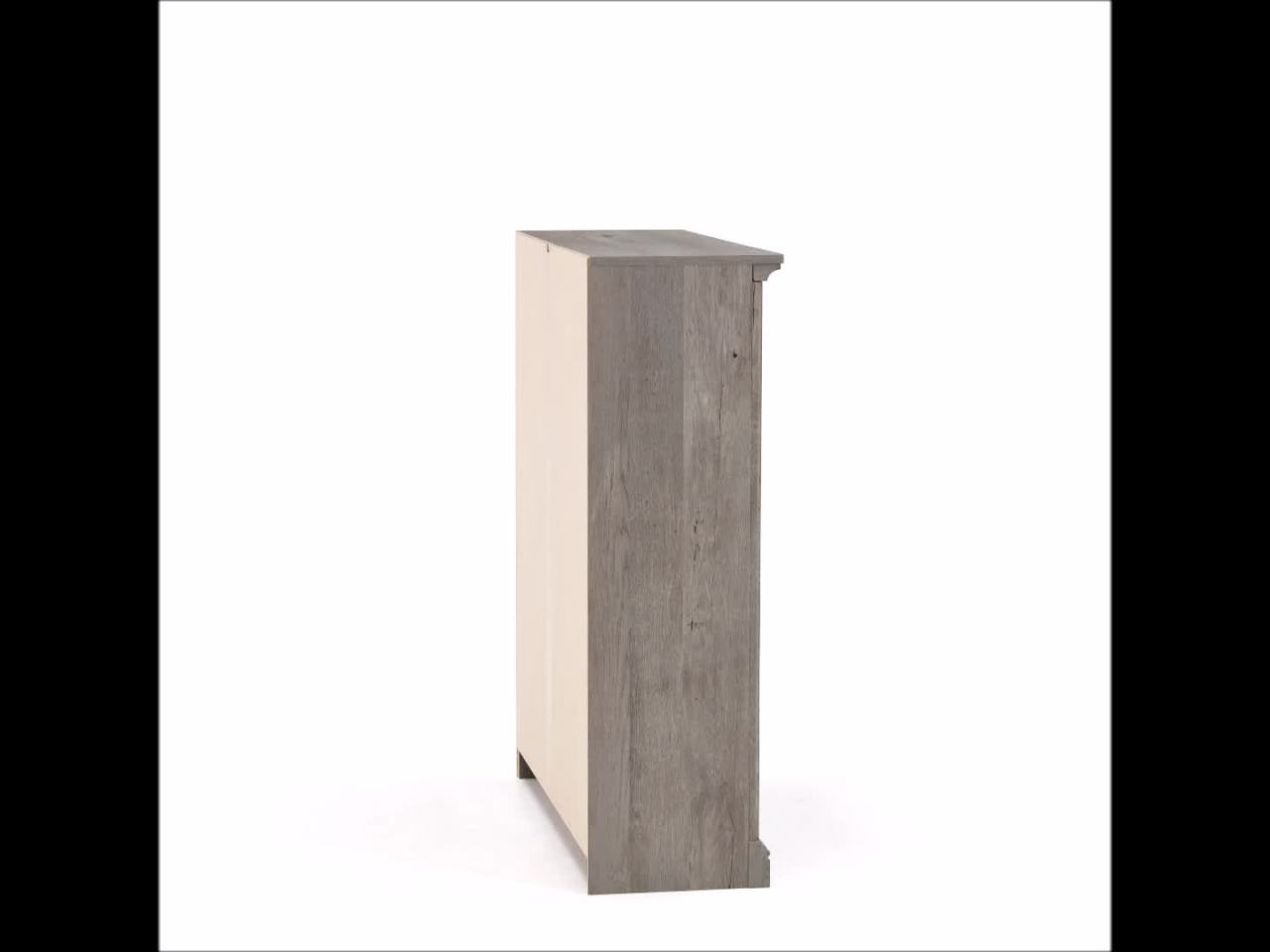 thumbnail video image 2 of Sauder 3-Shelf Bookcase, Mystic Oak Finish, 2 of 12