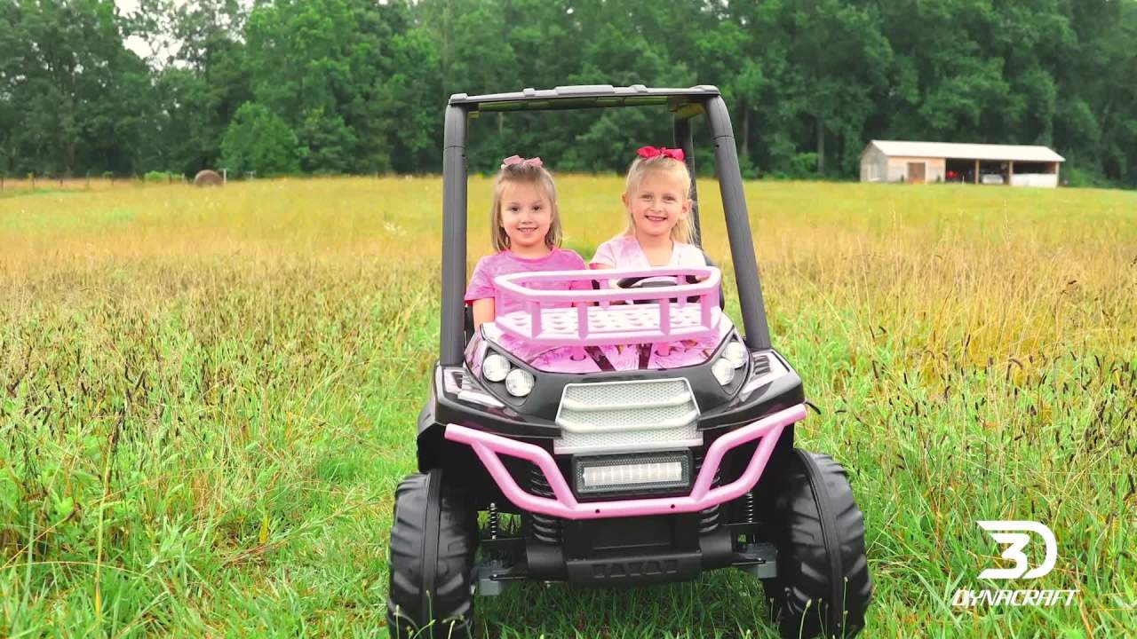 thumbnail video image 2 of Dynacraft Realtree 24-Volt Girls Kids Ride-on For Age 3-5 Years, 2 of 9