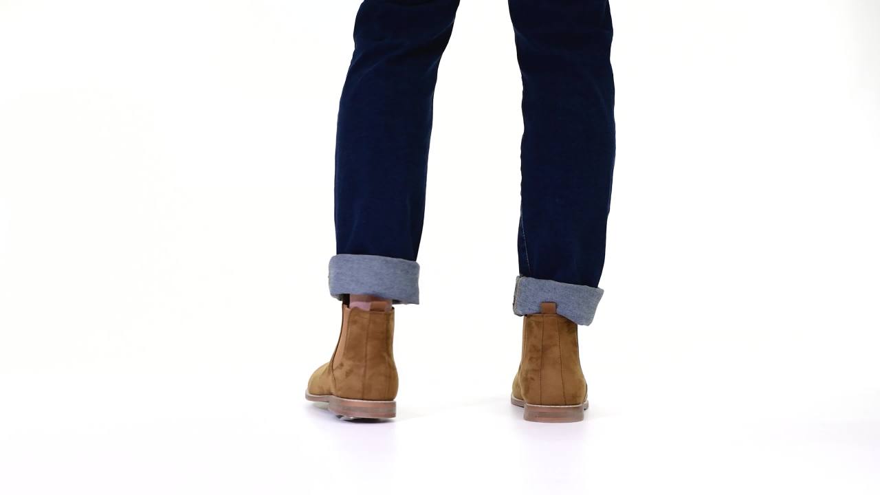 thumbnail video image 2 of Vance Co. Mens Marshall Wide Width Tru Comfort Foam Pull-on Round Toe Chelsea Boot, 2 of 9