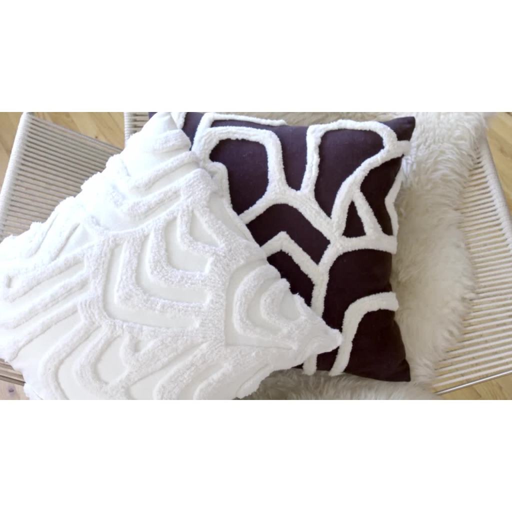 thumbnail video image 2 of Rochelle Porter Beauty Decorative Square Pillow, Throw, Peacock, Blue, Cotton , Polyfill, 20"x20", 1 Count, 2 of 8