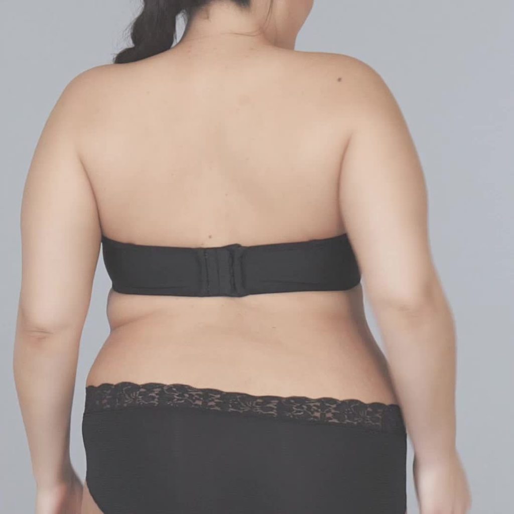 thumbnail video image 2 of Vanity Fair Lingerie Women's Beauty Back Smoothing Underwire Strapless Bra, Style 74380, 2 of 7