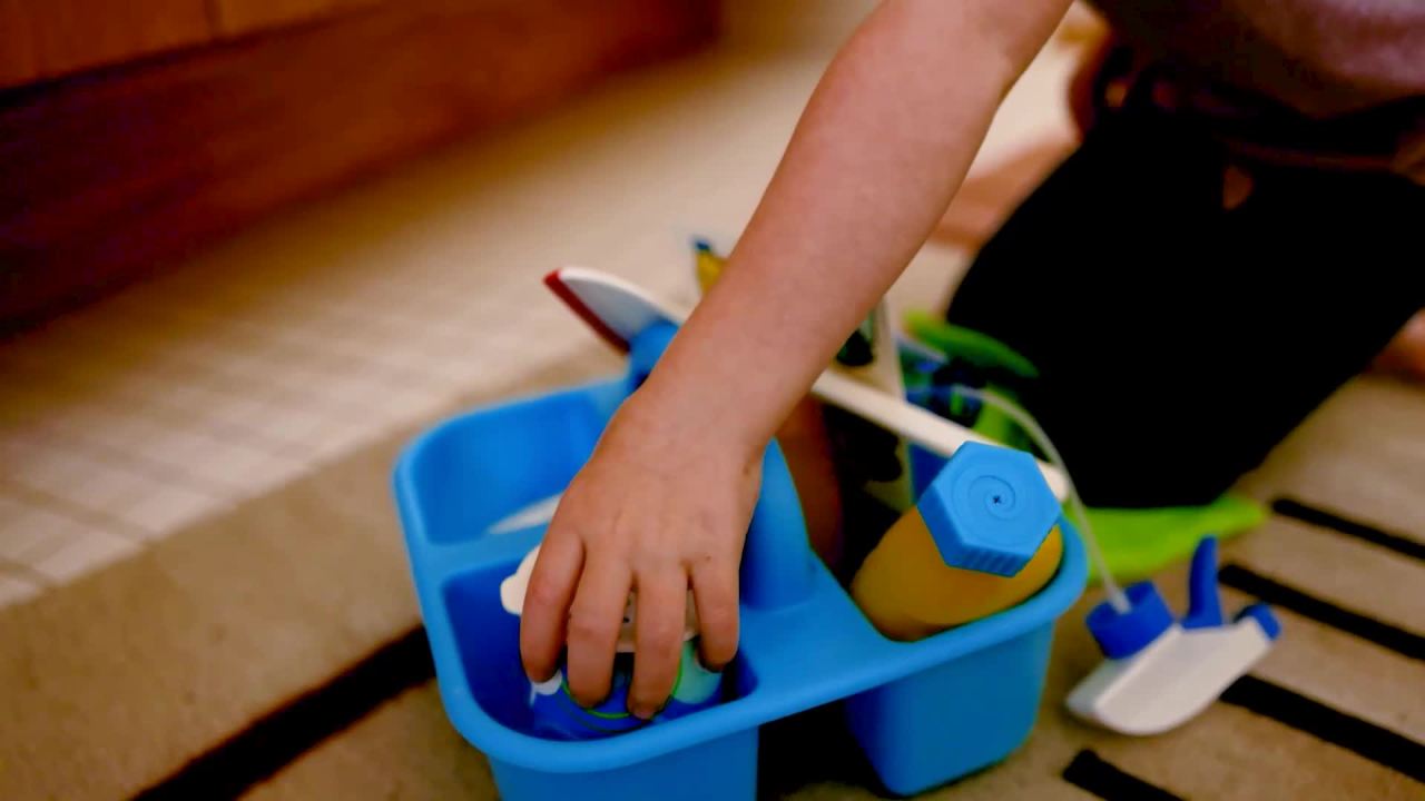 thumbnail video image 2 of Melissa & Doug Spray, Squirt & Squeegee Play Set - Pretend Play Cleaning Set, 2 of 10