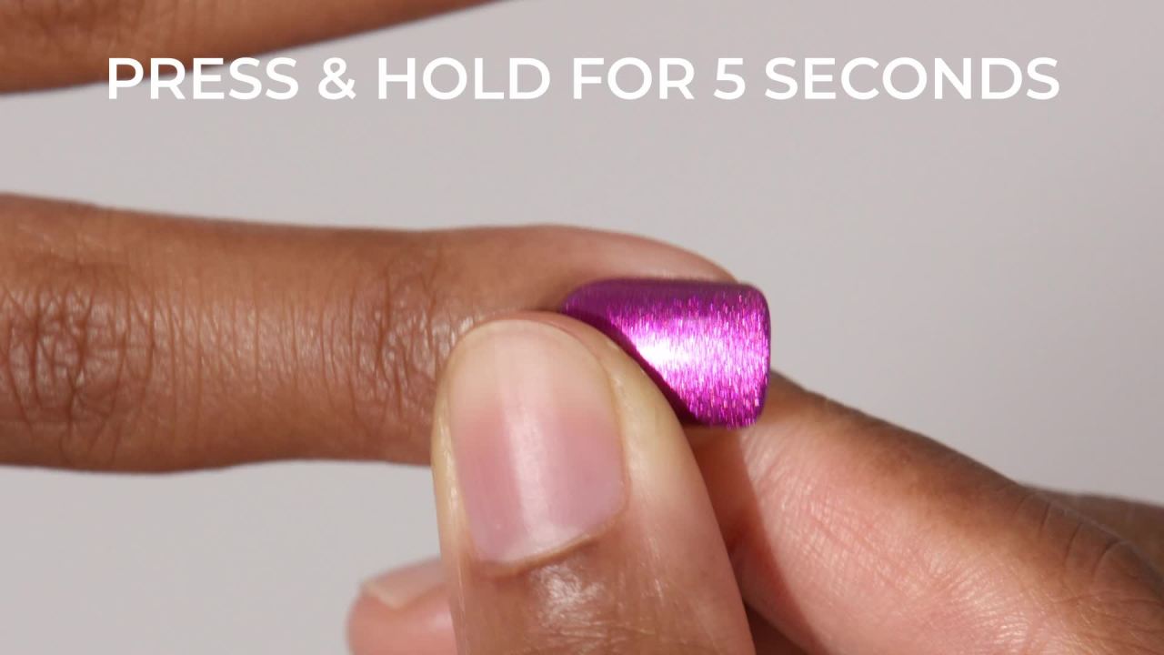 thumbnail video image 3 of Kiss Impress Color FX Short Square Press on Nails, Pink, 30 Pieces, 3 of 13