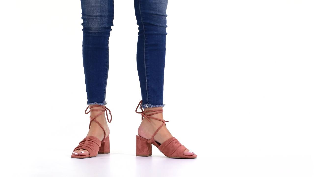 thumbnail video image 2 of Journee Womens Felisity Open Square Toe Block Heel Dress Sandals, 2 of 10