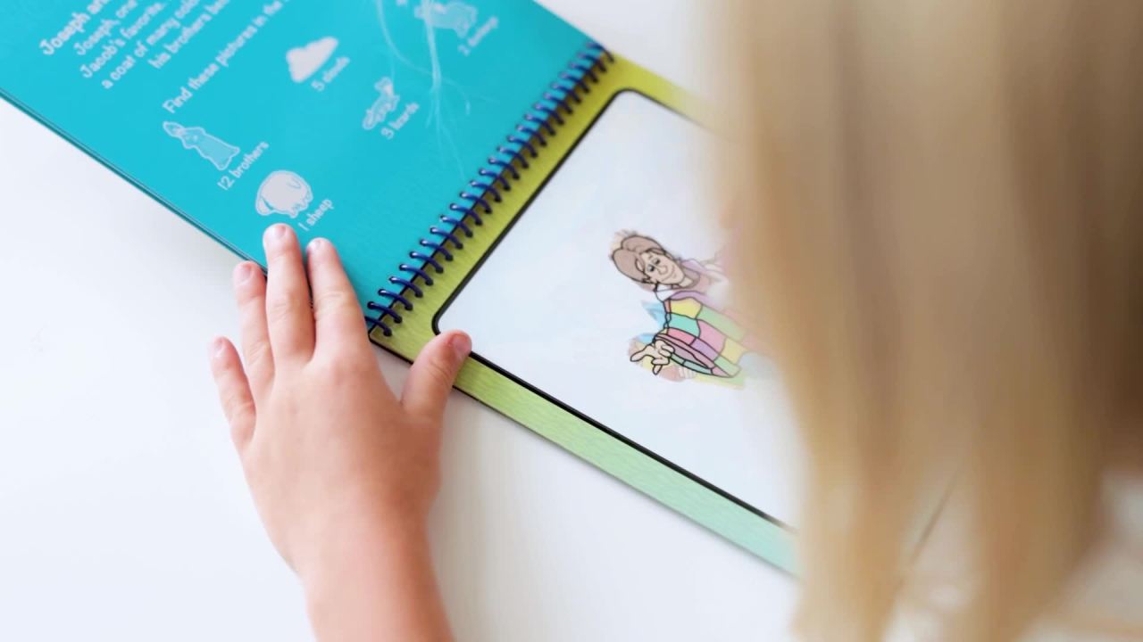 thumbnail video image 2 of Melissa & Doug On the Go Water Wow! Water Reveal Pad: Bible Stories - FSC Certified, 2 of 10