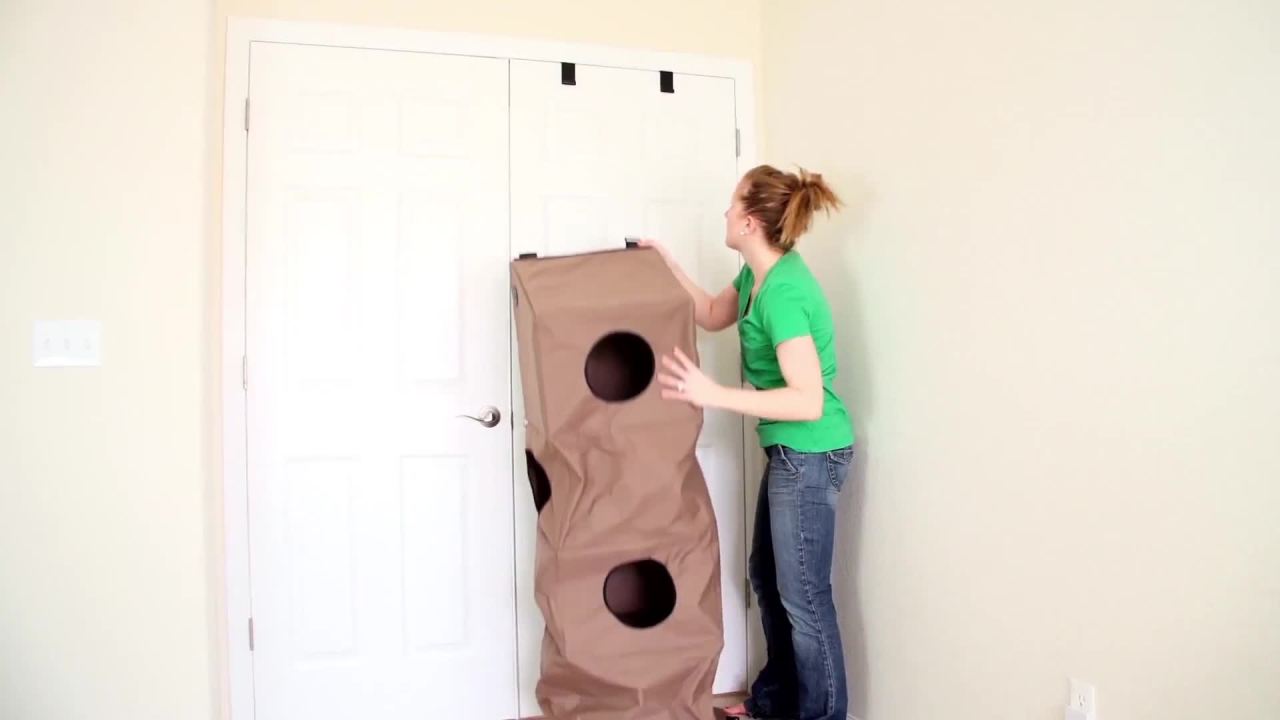 thumbnail video image 2 of K&H Pet Products Hangin' Cat Condo, Large, Brown, 2 of 8