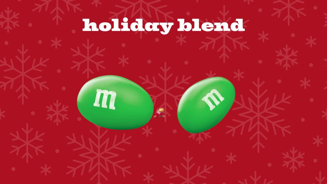 thumbnail video image 2 of M&M's Christmas Stocking Stuffer Peanut Milk Chocolate Candy - 38 oz, 2 of 13