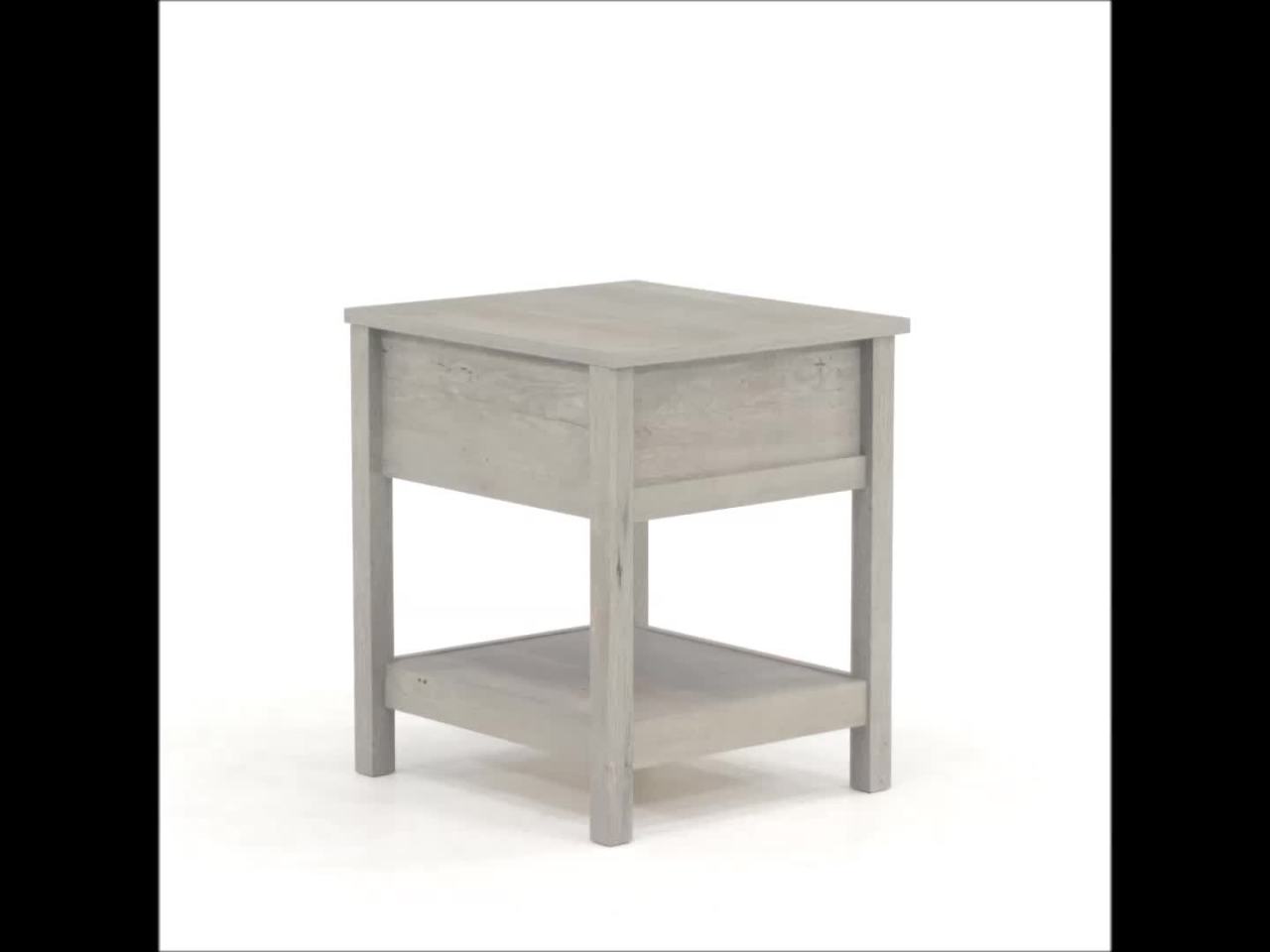 thumbnail video image 2 of Sauder Cottage Road Nightstand, Mystic Oak Finish, 2 of 13