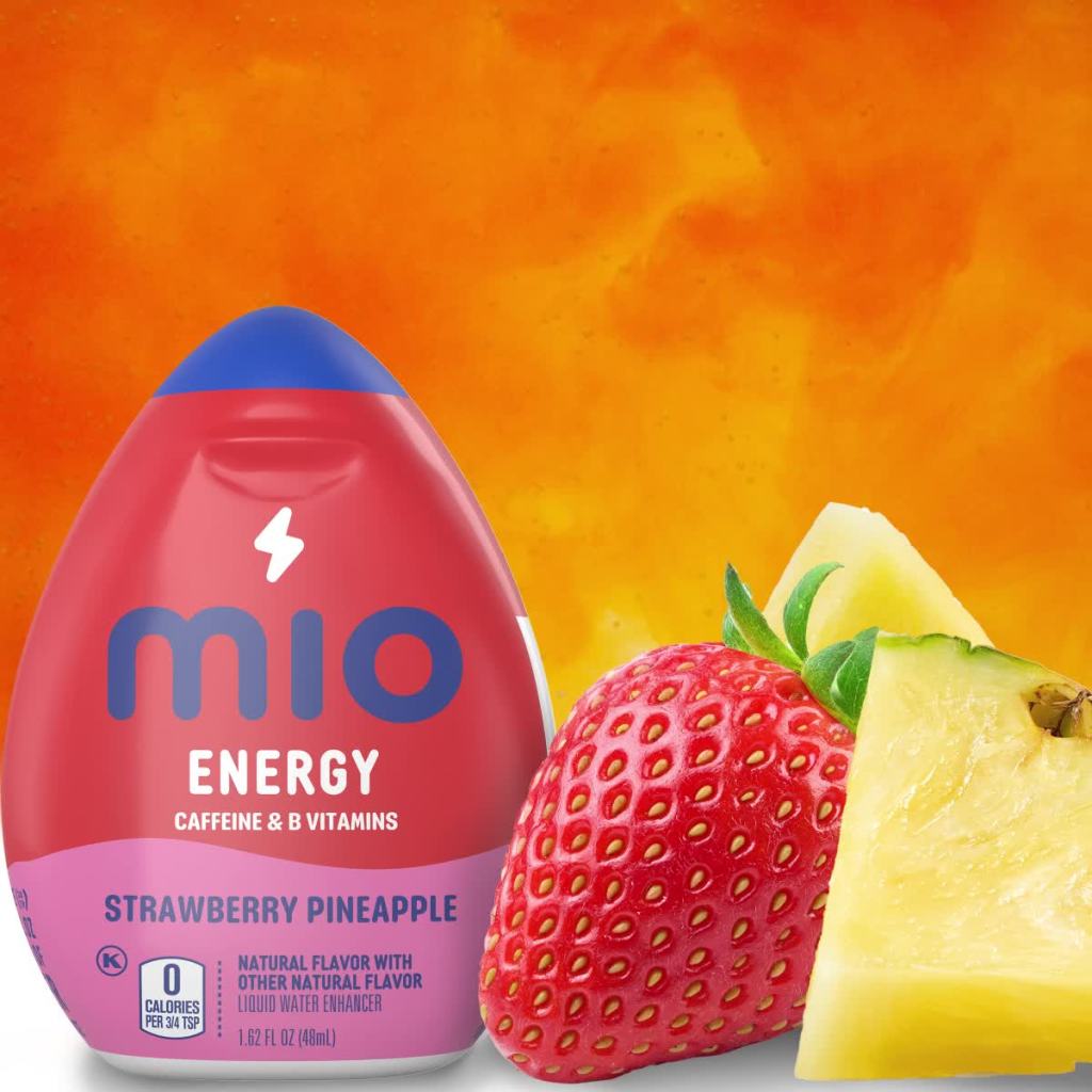 thumbnail video image 2 of MiO Energy Strawberry Pineapple Smash Sugar Free Water Enhancer, 1.62 fl oz Bottle, 2 of 16